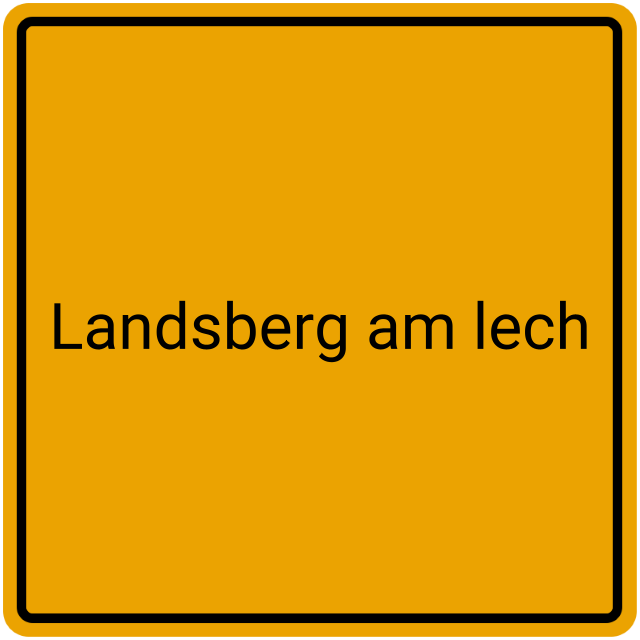 Meldebestätigung Landsberg am Lech